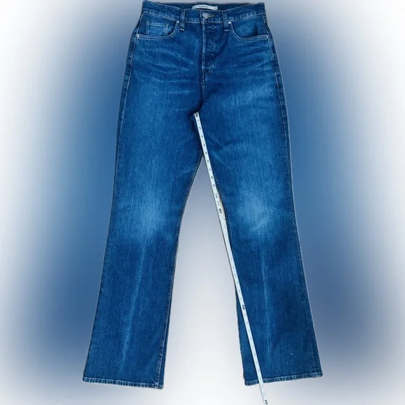 TALL GIRL 🚨 EUC Hudson Jeans SZ 29 Blue denim 5-pocket/button fly flare jeans - Picture 4 of 7